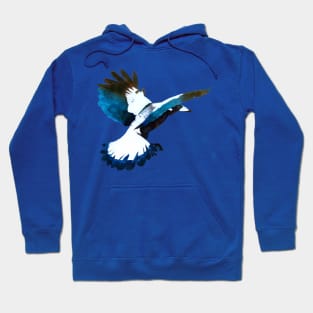 Magpie Sky - Nature Art Hoodie